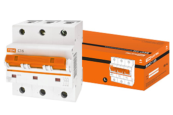 Выключатель автоматический ВА МОД ВА47-125 3П 16А 15кА С TDM