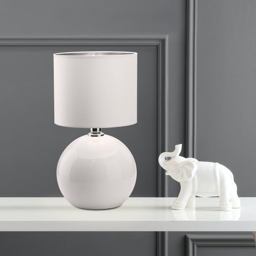 Настольная лампа с абажуром 1*E27 60Вт белый IP20 (5066 Palla) TK Lighting фото 2