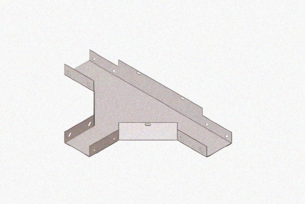 Лоток тройниковый глухой ОТГ 60х40 УХЛ1, оцинкованный лист S1,0