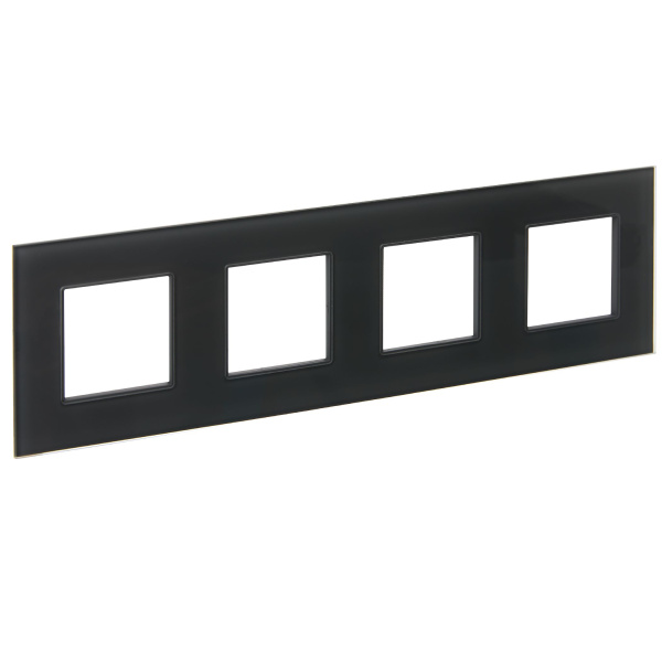 SKANDY Рамка 4-местная SK-F24G стекло графит IEK