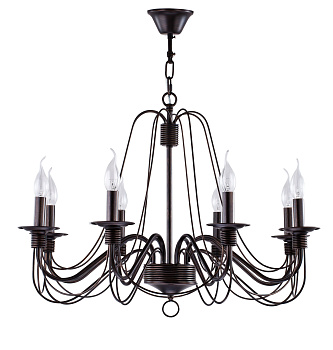 Люстра 8*E14 60Вт Коричневый IP20 Velia FR2046-PL-08-BR Freya