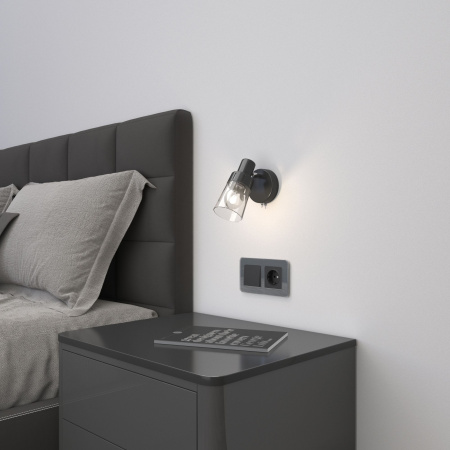 Elite Рамка из стекла на 2 поста графит Werkel