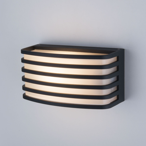 Уличный настенный светильник 1*E27 черный IP54 (a043950) Elektrostandard