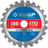 Стройрез 190х30мм 24Т, диск пильный по строительной древесине ЗУБР