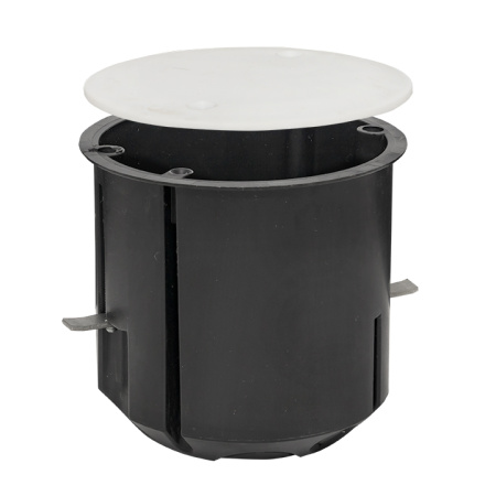 Коробка универсальная установочная КМП-020-028 углубленная с мет, лапками и крышкой (80х70) розн стикер EKF