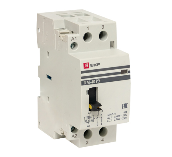 Контактор модульный КМ РУ 63А 2NO (2 мод) PROxima EKF