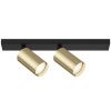 Потолочный светильник 2*GU10 10Вт Черный с Золотом IP20 FOCUS S C051CL-02BG Technical