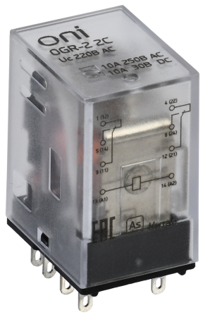 Реле общего назначения OGR-2 2C 220В AC ONI