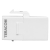 Адаптер проходной TERACOM PRO Cat,6 неэкранированный RJ45-RJ45 тип Keystone белый EKF