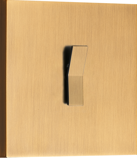 Donel N96 Переключатель перекрестный (с 3-х мест) на 1 тумблер, клавиша Angle, 10AX 250V, Латунь, серия DT