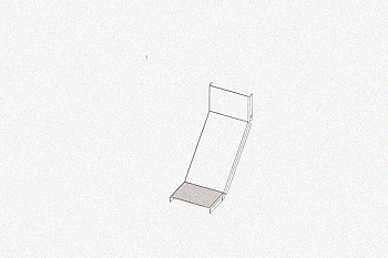 Крышка лотка КЛП 600х65-90 УХЛ2,5 для поворота трассы вверх на 90, оцинкованный лист S1,5