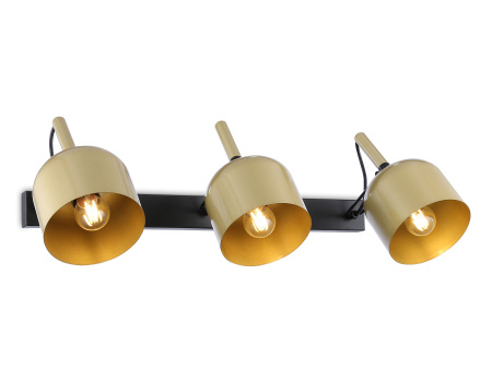 Настенно-потолочный спот TR97109/3 GD/BK золото/черный E27*3 max 40W D130*223*273*550 Ambrella Light