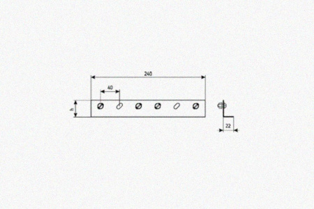 Соединитель лотковый замковый СЛЗх65х1,0 УХЛ1, горячее цинкование, S1,0