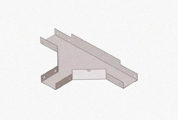 Лоток тройниковый замковый перфорированный ОТЗ 150х100 УХЛ1, горячее цинкование, S1,5
