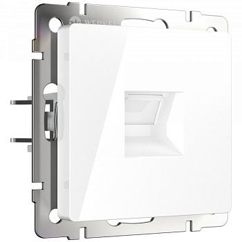 Встраиваемые механизмы Розетка СУ Ethernet RJ-45 . Белый IP20 Werkel