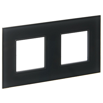 SKANDY Рамка 2-местная SK-F22G стекло графит IEK