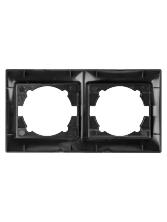 Рамка 2-х постовая горизонтальная графит "Лама" TDM
