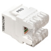 Модуль Keystone TERACOM PRO Cat,6 RJ-45 неэкранированный 110 IDC 180 градусов белый EKF