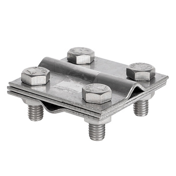 Зажим крестовидный прут-прут (3 пластины 57x57мм) Ni PROxima EKF