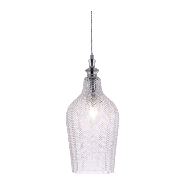 Подвесной светильник 1*E27 60Вт Хром IP20 Festa P033PL-01CH Maytoni