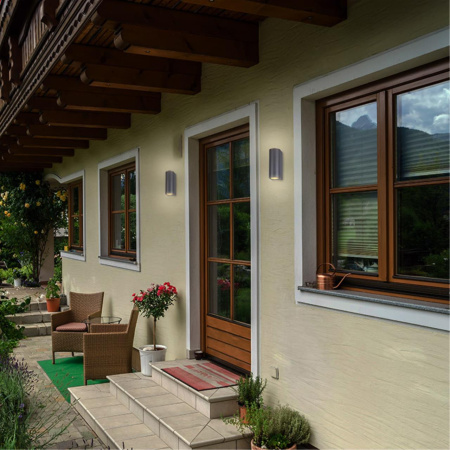 Ландшафтный св-к IP54 GU10 2*50W 220V LANDSCAPE темно-серый NOVOTECH