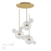 Люстра LED 36W 4000K BUBBLES золотой/прозрачный B ODEON LIGHT