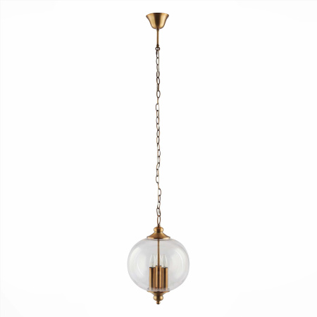 Светильник подвесной Золотистый/Прозрачный E14 3*60Вт SL362.203.03 ST LUCE