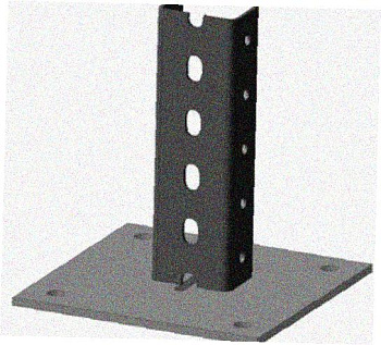 Стойка напольная (потолочная) СНП2200х4 УТ1,5,горячее цинкование, S4,0