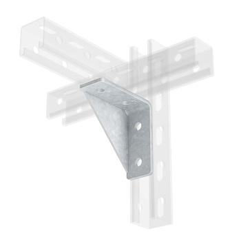 Уголок двойной усиленный левый, INOX 304 DKC