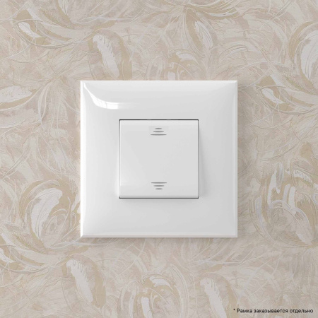 Перекрестный переключатель одноклавишный в стену, "Avanti", "Белое облако" DKC