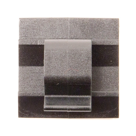 Клипса самоклеящаяся для кругл.кабеля,черная, 12.3х8х12 (новый аналог 25433SR) DKC