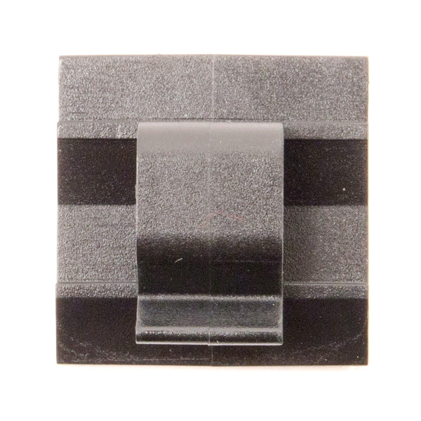 Клипса самоклеящаяся для кругл.кабеля,черная, 12.3х8х12 (новый аналог 25433SR) DKC