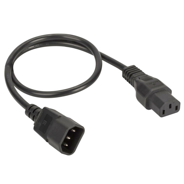 Кабель питания ДКС, IEC320 C13 - IEC320 C14, 1 м, сечение 3 х 1,5 мм DKC Кабель питания ДКС, IEC320 C13 - IEC320 C14, 1 м, сечение 3 х 1,5 мм DKC