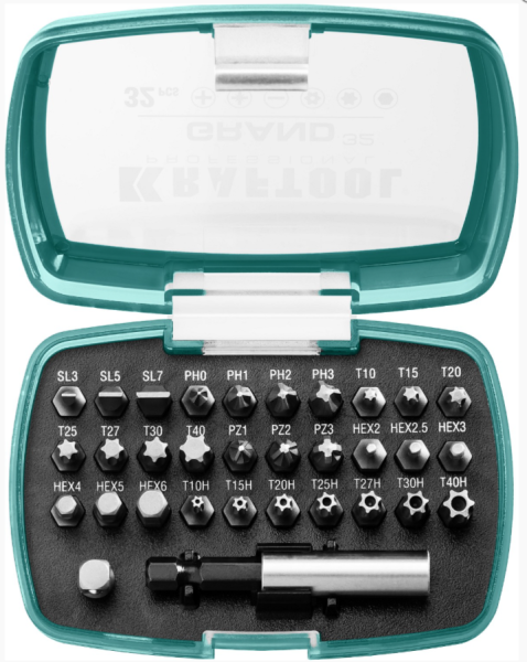 Набор бит с магнитным адаптером 32 шт, Grand-32 KRAFTOOL