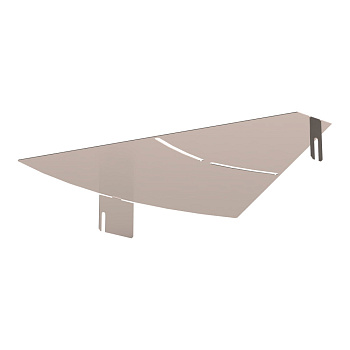 Крышка угла горизонтального изменяемого 0-45 градусов Стандарт INOX (AISI 409) 400 Промрукав