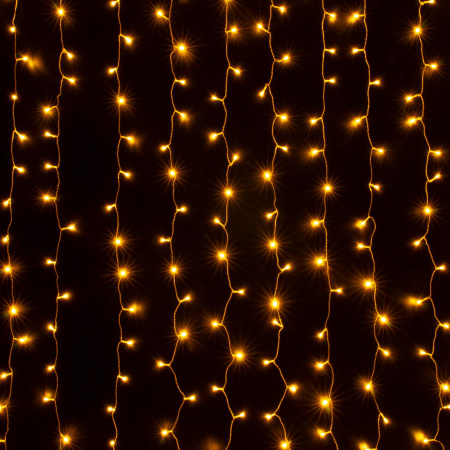 Гирлянда "Занавес" теплый белый 2*3м IP20 (200-002 теплый белый) Eurosvet