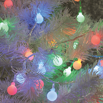 Св/д гирлянда Feron CL556 лин.,статичная, мультиколор, 4м + 0.5м с питанием от батареек