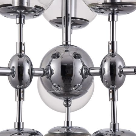 Подвесной светильник 9*E14 60Вт Хром IP20 Richard FR5596PL-09CH Freya