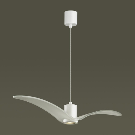 Подвес GU10 1*5W BIRDS белый/стекло C ODEON LIGHT