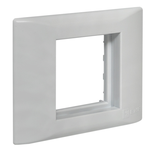 Рамка+суппорт 2 модуля (1 пост) для парапетного кабельного канала C-Line EKF