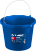 Усиленное строительное ведро, 12 л, первичный высокопрочный пластик, с носиком, Профи ЗУБР
