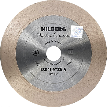 Диск алмазный отрезной 180*25,4 Master Сeramic HM504 Hilberg