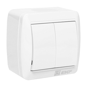 Владивосток Выключатель 2-кл, 10А IP54 бел, EKF