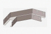 Лоток угловой замковый глухой КГЗГ 80х80-90 УТ1,5 поворот на 90, оцинкованный лист, S0,8