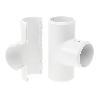 Тройник разборный белый d20 мм (50шт/600шт уп/кор) Промрукав