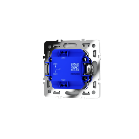 Выключатель с самовозвратом встраиваемый Voltum S70 одноклавишный 10А, (белый матовый)