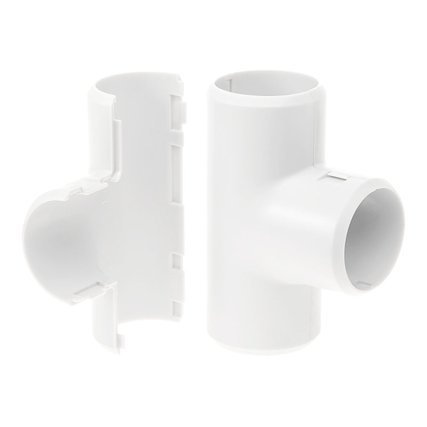 Тройник разборный белый d20 мм (50шт/600шт уп/кор) Промрукав