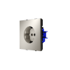 Розетка встраиваемая Voltum S70 с заземлением 16А, (кашемир)
