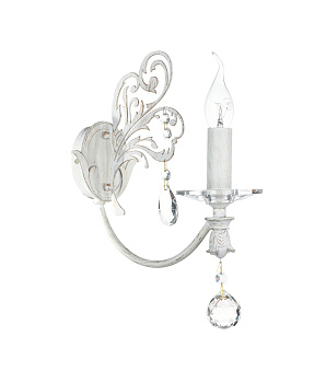 Бра 1*E14 60Вт Белый с Золотом IP20 Salute ARM005-01-W Maytoni