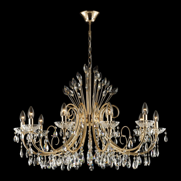 Люстра E14 10*40W VERSIA золотой/хрусталь ODEON LIGHT Люстра E14 10*40W VERSIA золотой/хрусталь ODEON LIGHT